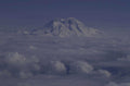 mount rainier clouds 1980s 1990s A4 Photo Print