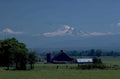 mount rainier farmhouse 1980s 1990s A4 Photo Print
