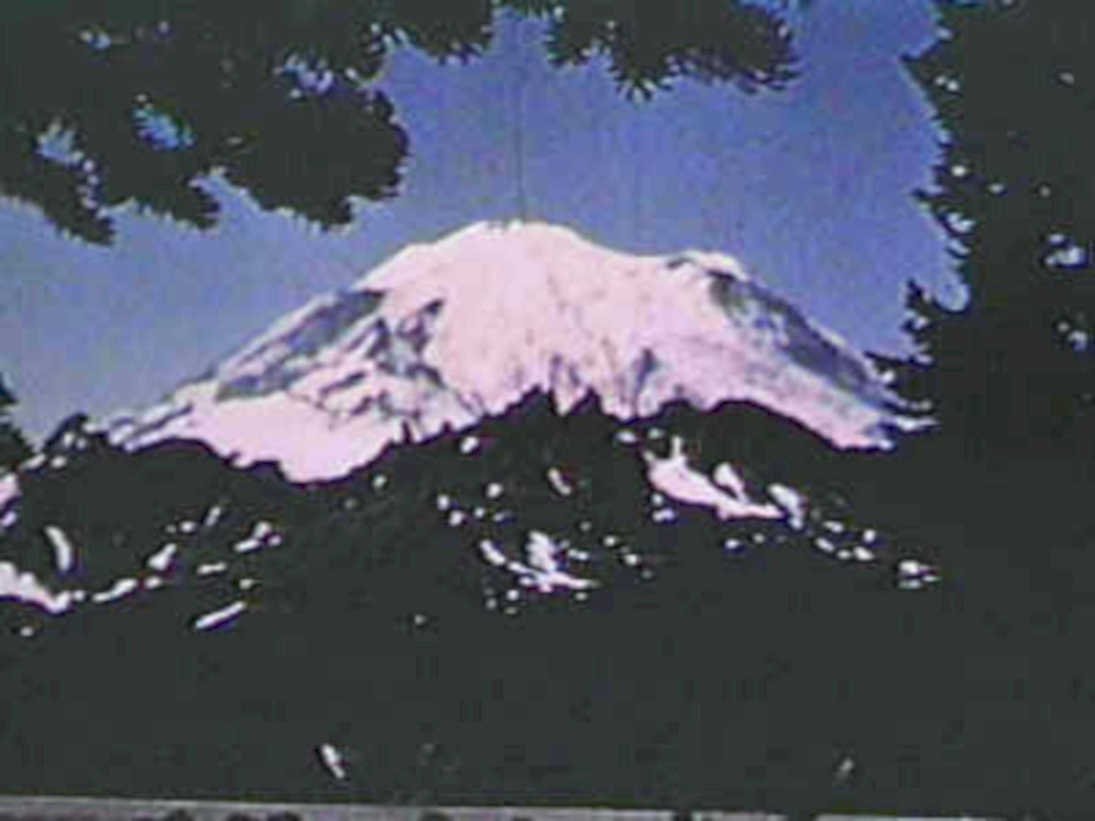 mount rainier landscape 31980s 1990s A4 Photo Print