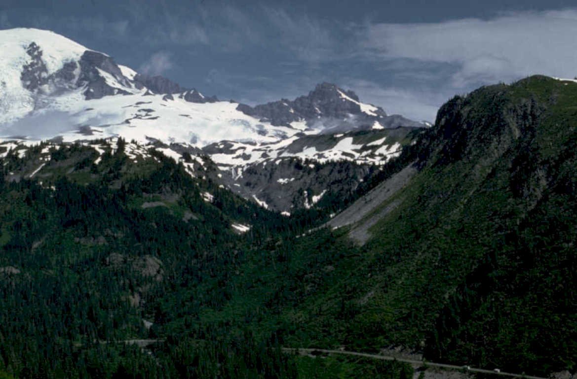mount rainier valley 1980s 1990s A4 Photo Print