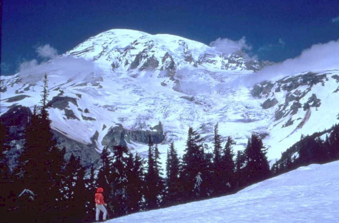 mount rainier winter 1980s 1990s A4 Photo Print 42