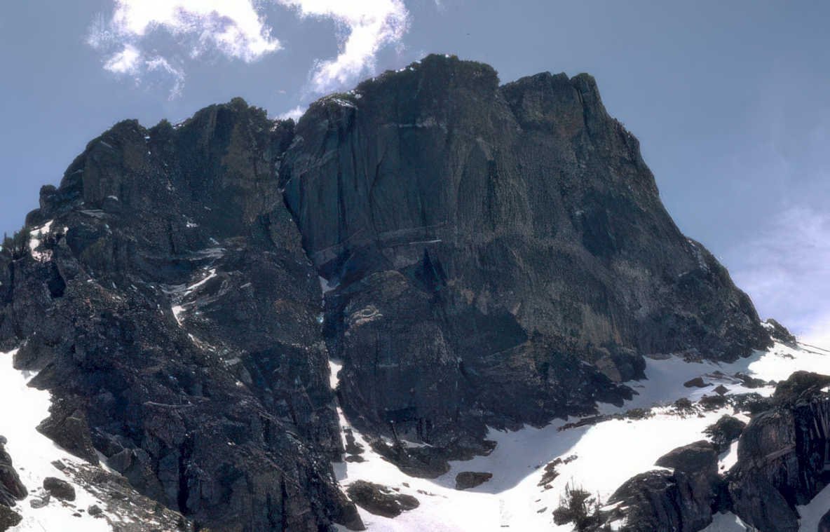 mount temple granite Vintage A4 Photo Print