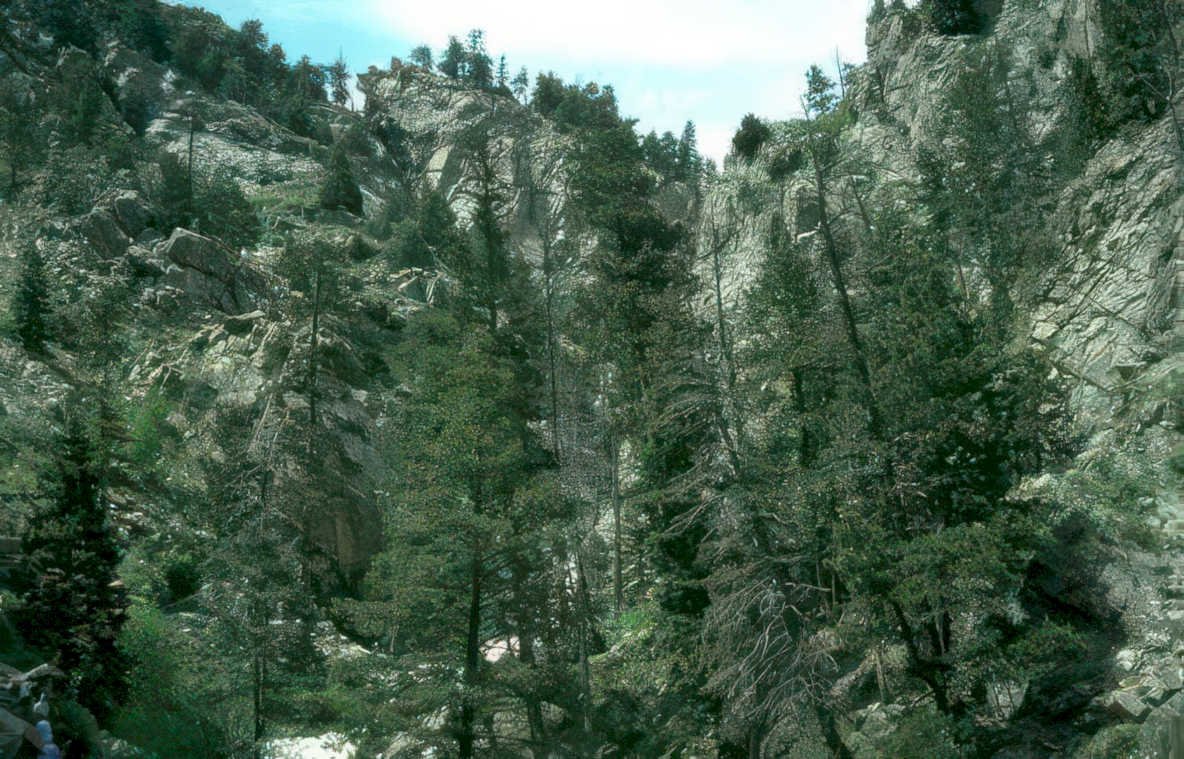 mountain canyon rocks Vintage A4 Photo Print