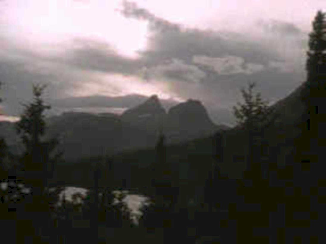 mountain dusk sky1980s 1990s A4 Photo Print 42