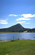 mountain lake ewers Vintage A4 Photo Print