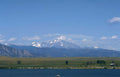 mountain lake montana Vintage A4 Photo Print