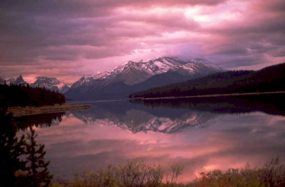 mountain lake reflection 1980s 1990s A4 Photo Print 42