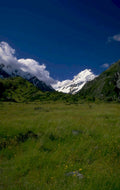 mountain meadow sky 1980s 1990s A4 Photo Print
