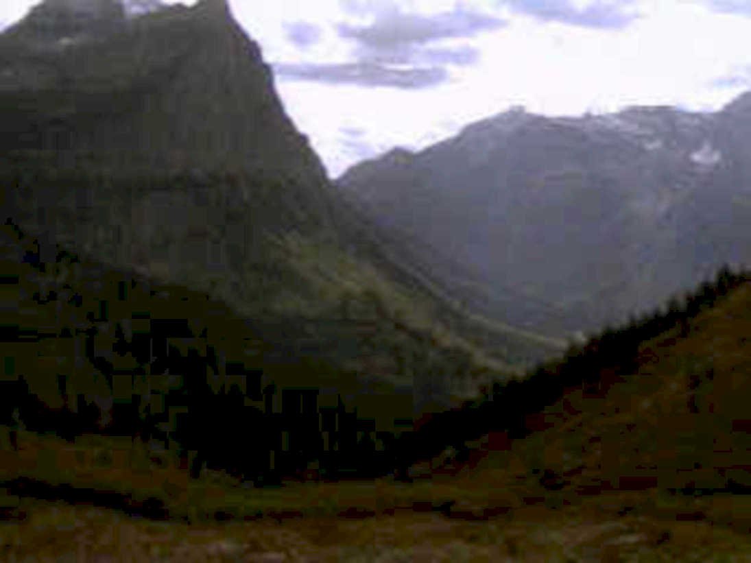 mountain range autumn1980s 1990s A4 Photo Print