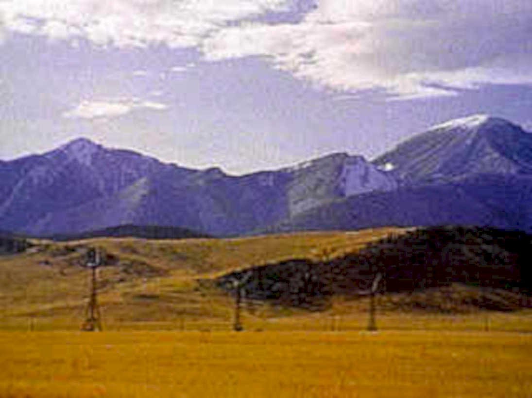 mountain range montana1980s 1990s A4 Photo Print