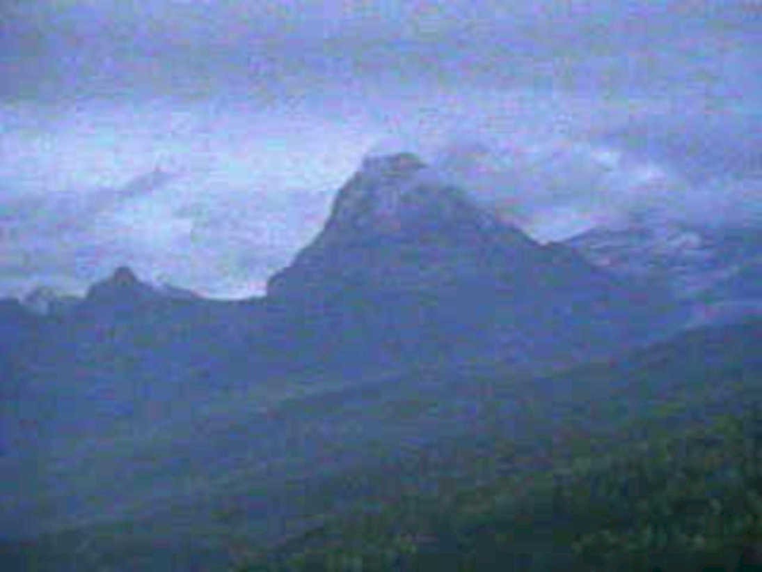 mountain range scene1980s 1990s A4 Photo Print