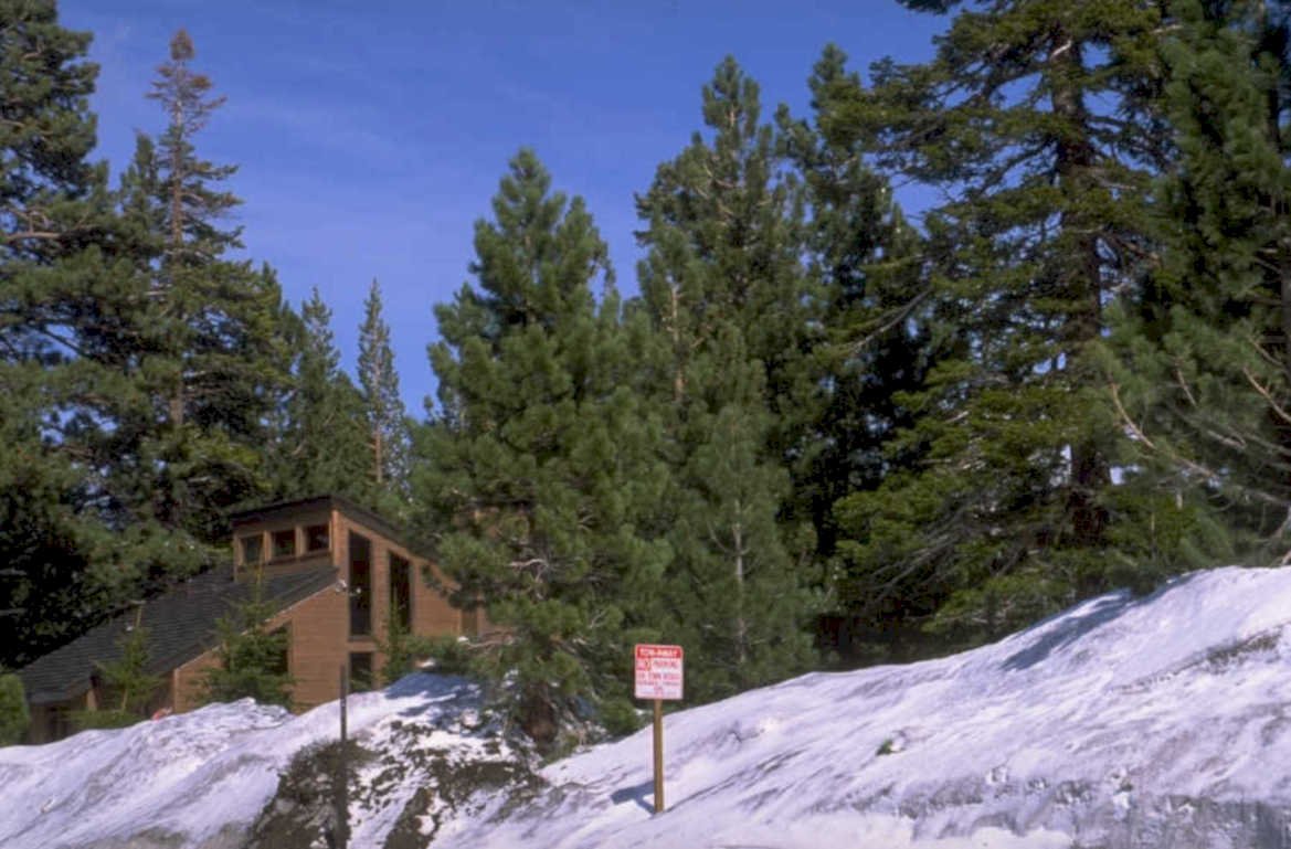 mountain resort building 1980s 1990s A4 Photo Print