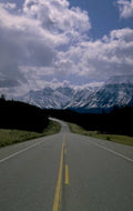 mountain road banff 2 1980s 1990s A4 Photo Print