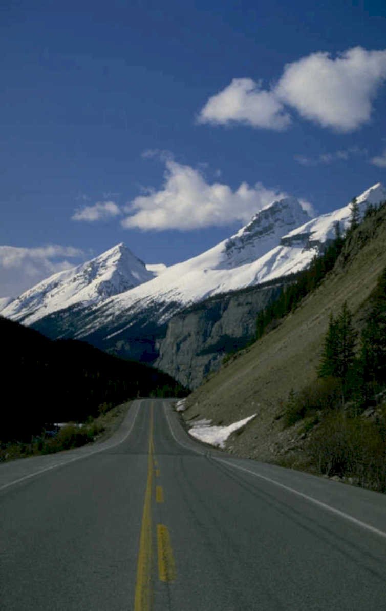 mountain road scene 2 1980s 1990s A4 Photo Print