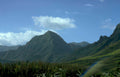 mountain sky rainbow Vintage A4 Photo Print