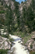 mountain stream canyon Vintage A4 Photo Print