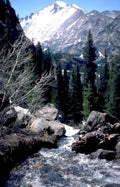 mountain stream rocks 1 Vintage A4 Photo Print