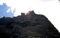 mountain sunset rocks Vintage A4 Photo Print