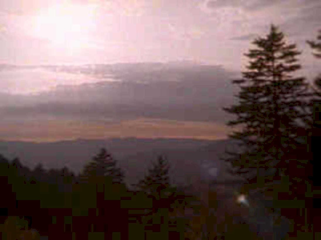mountain sunset smoke1980s 1990s A4 Photo Print 42