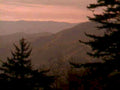 mountain sunset smoky1980s 1990s A4 Photo Print