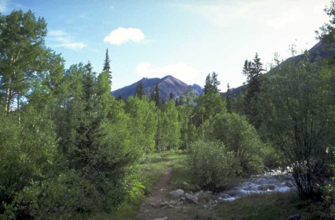 mountain trail colorado 1980s 1990s A4 Photo Print