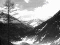 mountain valley river1980s 1990s A4 Photo Print