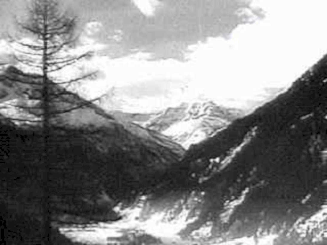 mountain valley river1980s 1990s A4 Photo Print