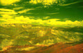 mountain valley road Vintage A4 Photo Print