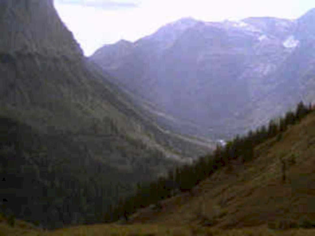 mountain valley scape 41980s 1990s A4 Photo Print