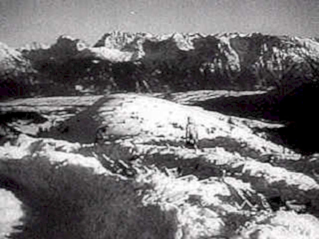 mountain valley snow1980s 1990s A4 Photo Print