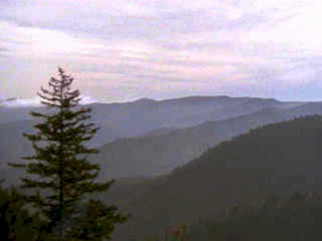 mountain vista sky1980s 1990s A4 Photo Print