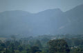 mountains valley town Vintage A4 Photo Print