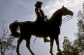mounted equestrian statue 1980s 1990s A4 Photo Print