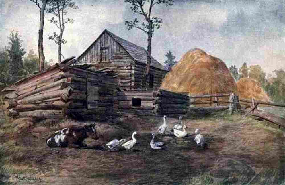 mow A Settlers Farm Yard Art A4 Photo Print