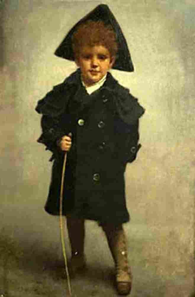 moy Boy with Cane Art A4 Photo Print