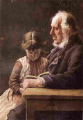moy The Reading Lesson Art A4 Photo Print