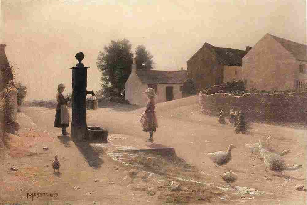 moy The Village Pump Art A4 Photo Print