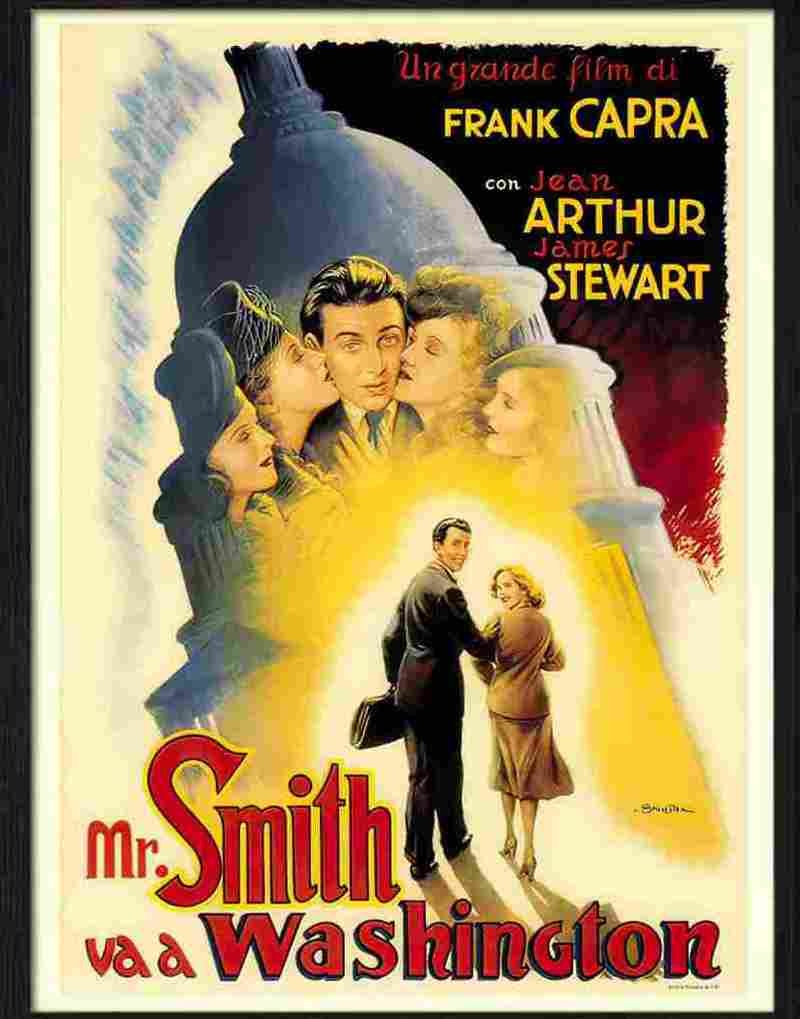 mr smith goes to washington frank capra movie poster 1956 Advert A4 Photo Print