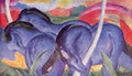 mrc Large Blue Horses main Art A4 Photo Print