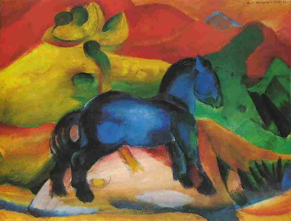 mrc The Blue Horse main Art A4 Photo Print