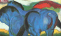 mrc The Little Blue Horses Art A4 Photo Print