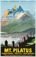 mt pilatus lucerne 1935 4 Advert A4 Photo Print