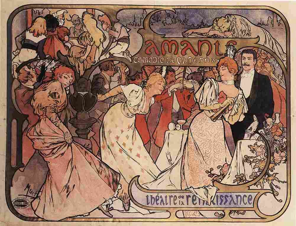 muc Amants Art A4 Photo Print