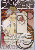 muc Salon des Cent 1897 Art A4 Photo Print