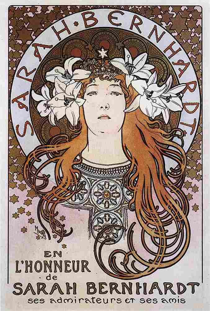 muc Sarah Bernhardt Art A4 Photo Print