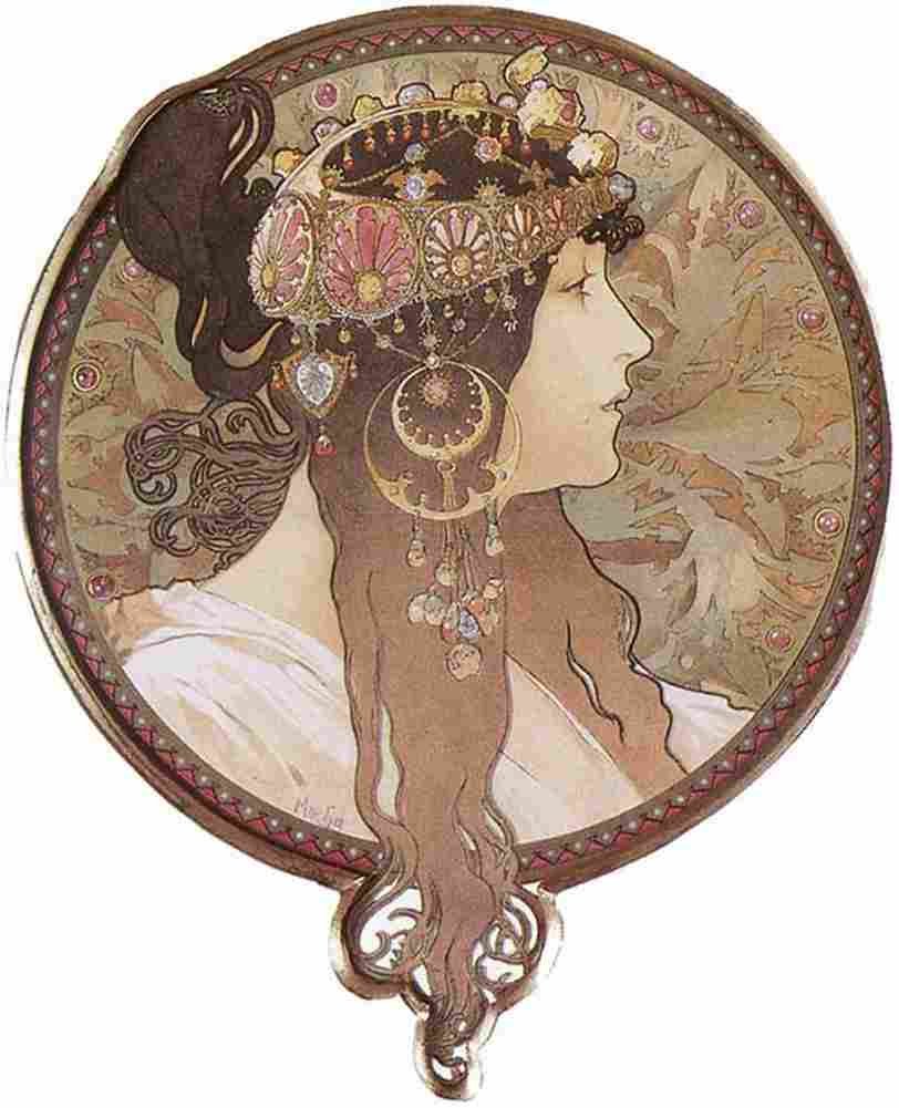 muc The Brunette Art A4 Photo Print