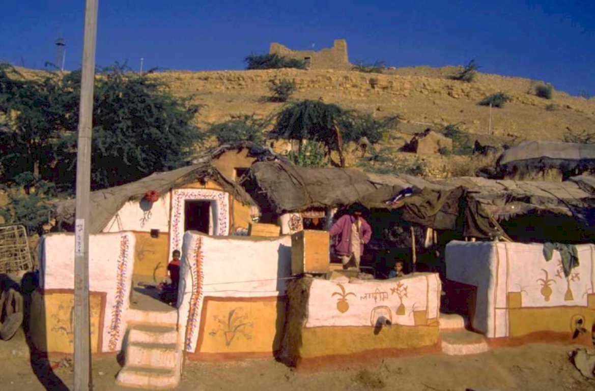 mud brick houses 1980s 1990s A4 Photo Print
