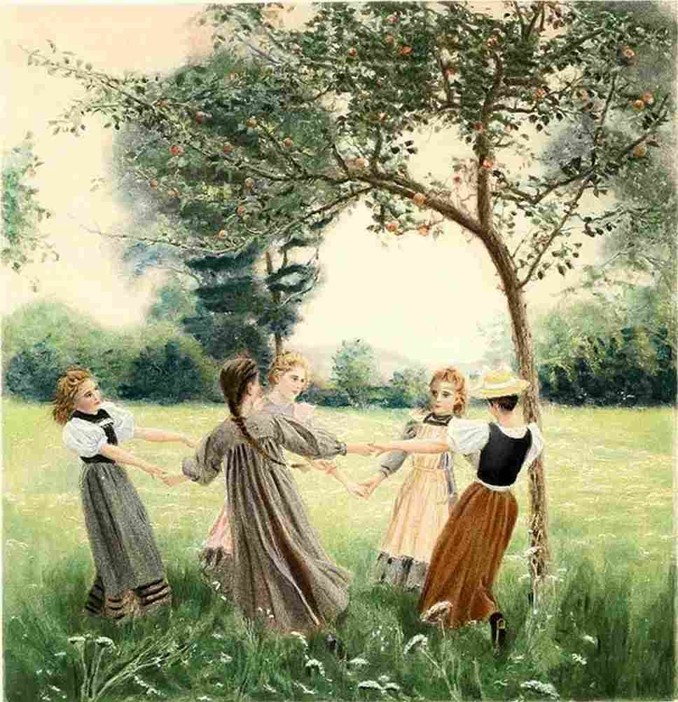 muenier The Round Children Art A4 Photo Print
