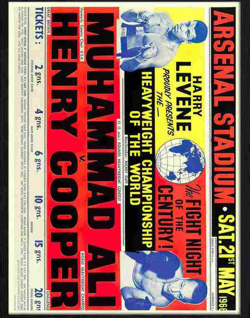muhammad ali henry cooper boxing may 1966 Advert A4 Photo Print