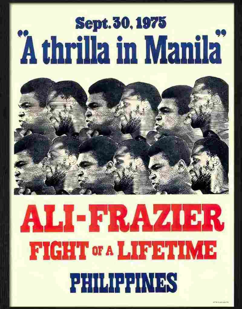 muhammad ali joe frazier thrilla in manila boxing Advert A4 Photo Print